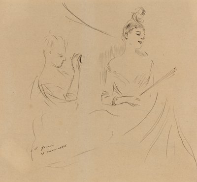 Dvě dámy v lóži, 1886. od Jean Louis Forain
