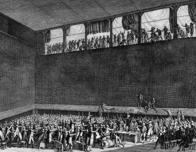 Francouzská revoluce: Hra Oath of palm 20. června od Jean Louis II (after) Prieur