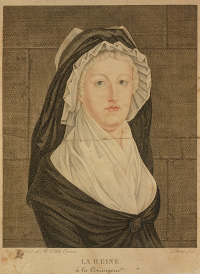 Marie Antoinetta v Conciergerie jako vězeň, 1793 od Jean Louis Prieur