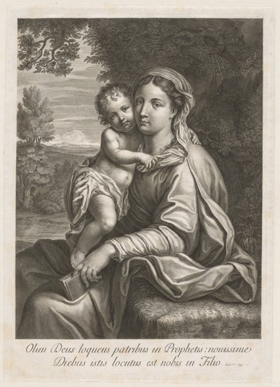 Madonna a dítě. od Jean Louis Roullet