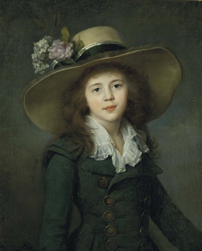 Baronka Elizaveta Alexandrovna Stroganova 1779-1818, počátek 80. let 18. století. od Jean Louis Voille