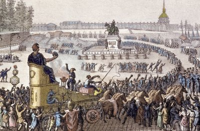 První oslava svobody v Paříži 15. dubna od Jean Louis the Younger Prieur