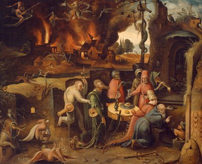Pokušení svatého Antonína od Jana Mandyna (asi 1500-1560) od Jean Mandyn
