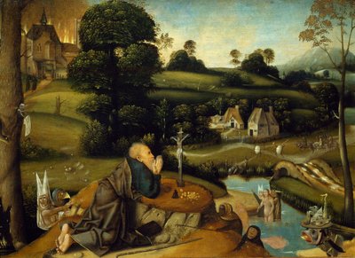 Pokušení svatého Antonína od Jana Mandyna (asi 1500-1560) od Jean Mandyn