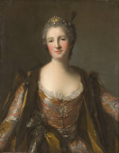 Elisabeth Catherine de Besenval, markýza de Broglie, en sultane - Marquise de Broglie (1718-1777), rozená Freiin von Besenval von Brunstatt, jako Sultana, Nattier, Jean-Marc (1685-1766). Olej na plátně. 1742 Rozměry: 81x63 cm. Národní muzeum Stockholm od Jean Marc Nattier