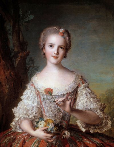 Portrét Madame Louise Francouzské (1737-1787) dcera krále Ludvíka XV. Obraz Jean-Marc (Jean-Marc) Nattier (1685-1766) 1748 Ne 0,98x0,85 m od Jean Marc Nattier