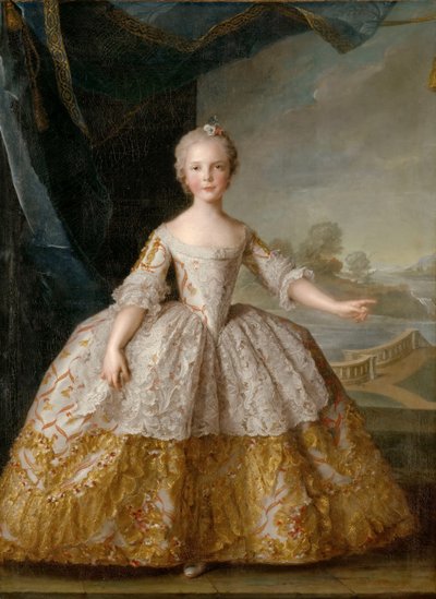 Princezna Isabella Parma 1741-1763 jako dítě od Jean Marc Nattier