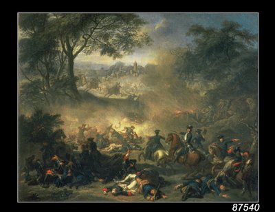 Bitva u Poltavy v roce 1709, 1717 od Jean Marc Nattier