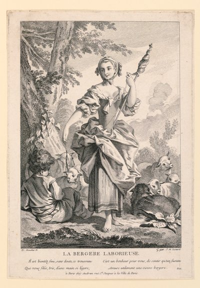 Pracující pastýř od Jean Michel Liotard