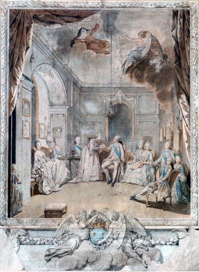 Paní Louise se loučí se svým synem, 1772 od Jean Michel the Younger Moreau