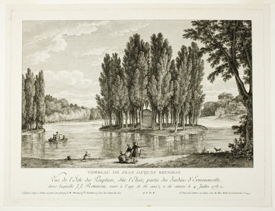 Hrobka Jeana Jacquese Rousseaua od Jean Michel Moreau