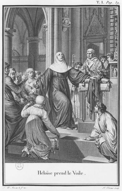Heloise beroucí závoj, ilustrace z 
