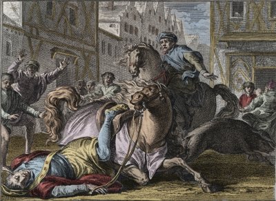 Smrt Filipa Francouzského (1116-1131), Paříž od Jean Michel the Younger Moreau
