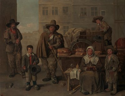Bakers Cart, 1656. od Jean Michelin