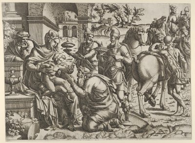 Klanění tří králů, ca. 1545. od Jean Mignon