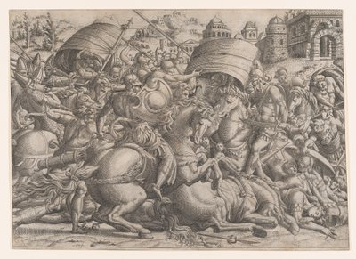 Bitva před Trójou, 1535-55. od Jean Mignon