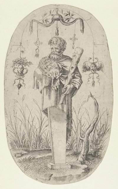 Herkules se svým klubem, 1535-55. od Jean Mignon