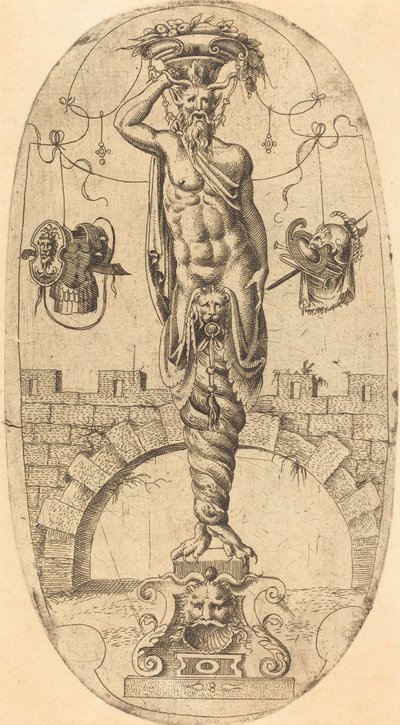 Satyr se zkroucenýma nohama od Jean Mignon