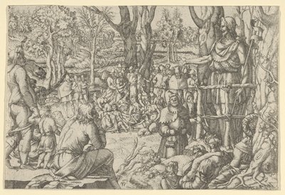 Svatý Jan Kázání na poušti, 1535-55. od Jean Mignon