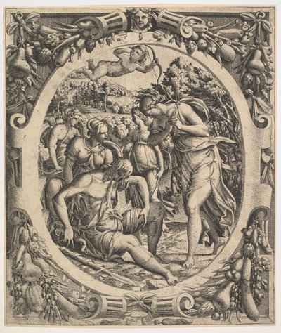 Smrt Adonise, 1544. od Jean Mignon