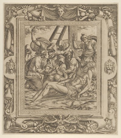 Oplakávání nad Kristem, 1535-55. od Jean Mignon