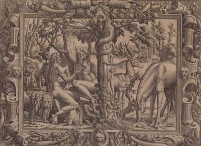 Pokušení Evy, 1535-55. od Jean Mignon