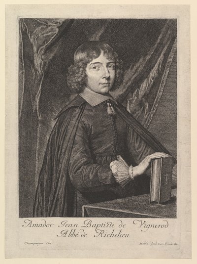 Amador Jean-Baptiste de Vignerod, abbé de Richelieu. od Jean Morin