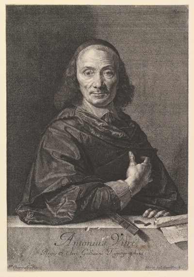 Antoine Vitre, typrograf krále. od Jean Morin