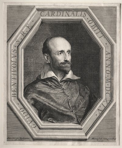 Kardinál Guido Bentivoglio, papežský nuncius u dvora Ludvíka XIII od Jean Morin