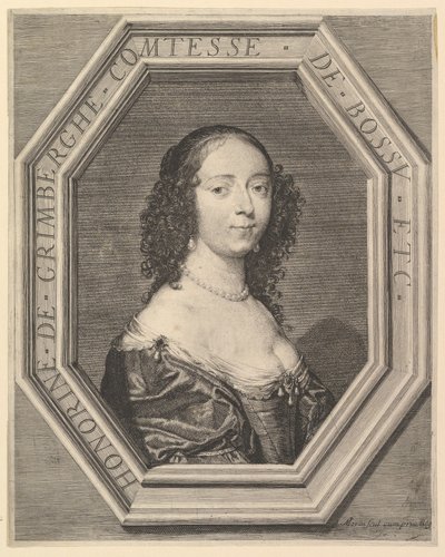 Honorine de Grimberghe, hraběnka z Hrbáče. od Jean Morin