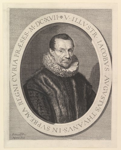 Jacques-Auguste de Thou, první prezident v parlamentu. od Jean Morin