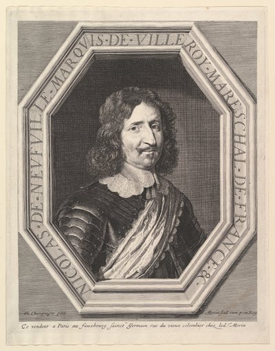 Nicolas de Neuville, markýz de Villeroy. od Jean Morin