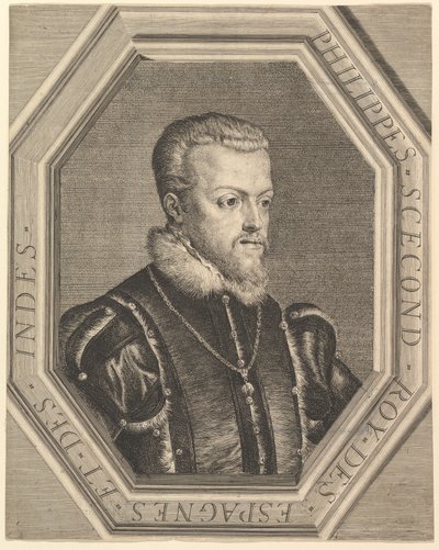 Filip II., španělský král. od Jean Morin