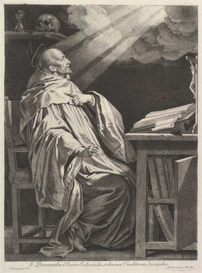 Svatý Bernard z Clairvaux. od Jean Morin