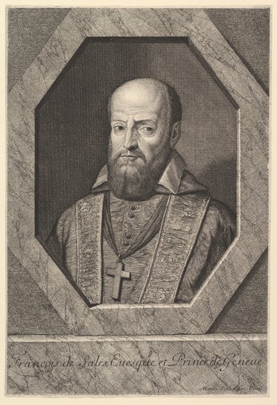 Saint Francois de Sales, biskup ženevský. od Jean Morin