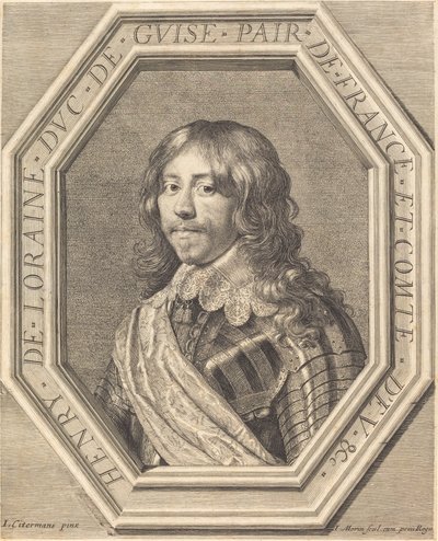 Jindřich Lotrinský, vévoda z Guise od Jean Morin after Justus Sustermans