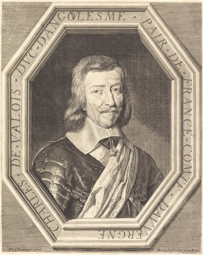 Charles de Valois, vévoda z Angouleme od Jean Morin after Philippe de Champaigne