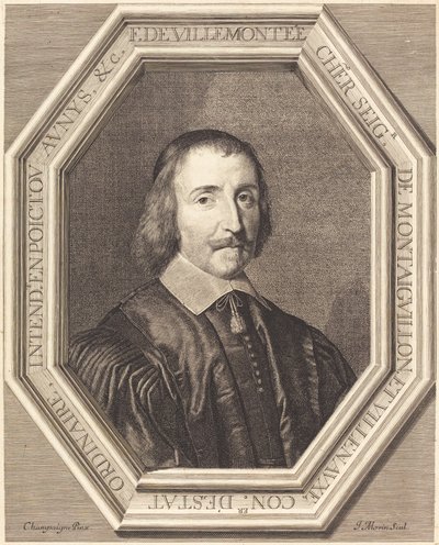 Francois de Villemontée od Jean Morin after Philippe de Champaigne