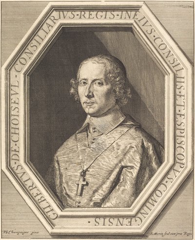 Gilbert de Choiseul du Plessis Praslin od Jean Morin after Philippe de Champaigne