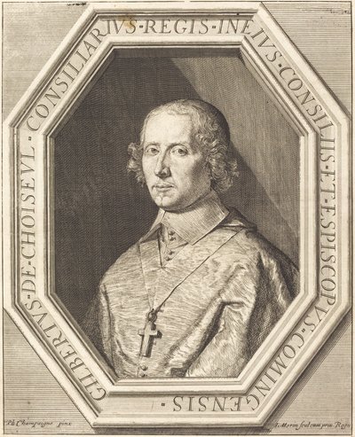 Gilbert de Choiseul du Plessis Praslin od Jean Morin after Philippe de Champaigne