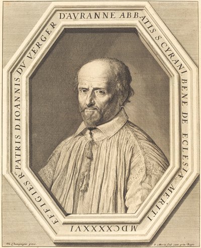 Jean Verger de Hauranne od Jean Morin after Philippe de Champaigne