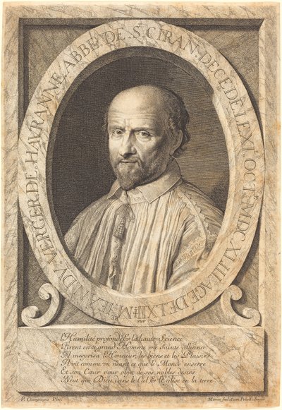 Jean du Verger de Hauranne od Jean Morin after Philippe de Champaigne
