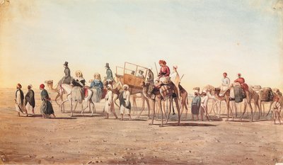Naše karavana v poušti od Jean Nicolas Henri de Chacaton