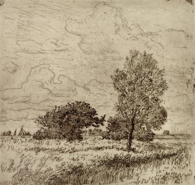Letní vítr, 1904-06 (suchá jehla) od Jean Paul Kayser