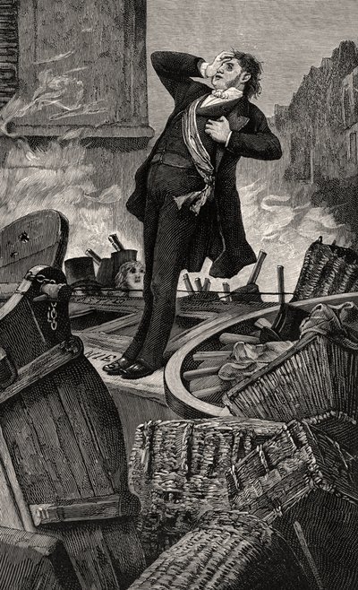 Smrt Baudina - ilustrace z Histoire d