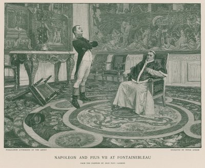 Napoleon a Pius VII ve Fontainebleau od Jean Paul Laurens