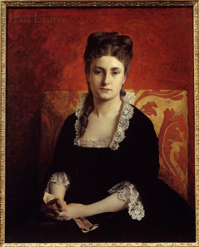 Portrét ženy. Obraz Jean Paul Laurens (1838-1921) od Jean Paul Laurens