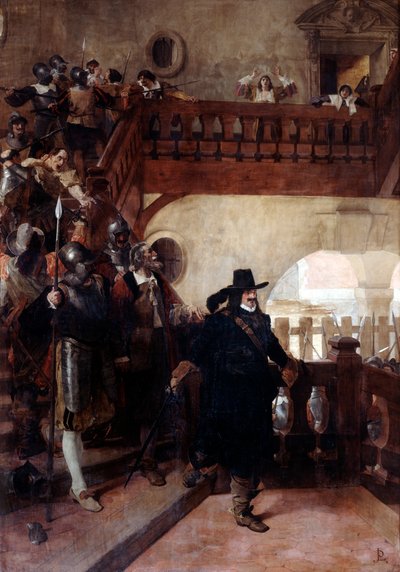 Zatčení radního Broussela, 26. srpna 1648 19-počátek 20. století od Jean Paul Laurens
