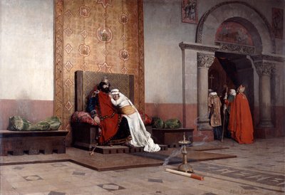 Exkomunikace Roberta Pobožného, 1875 od Jean Paul Laurens