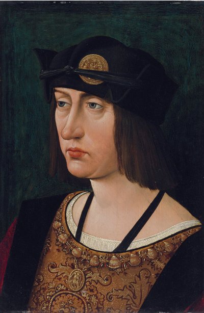 Portrét Ludvíka XII. (olej na dřevě) od Jean Perreal